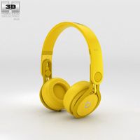3D model of Beats Mixr High-Performance Professional Yellow