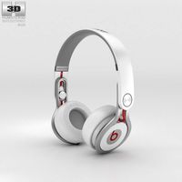 3D model of Beats Mixr High-Performance Professional White