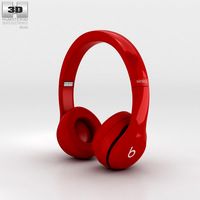 3D model of Beats by Dr. Dre Solo2 Wireless Headphones Red
