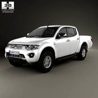 3D model of Mitsubishi L200 Triton Double Cab HPE 2014