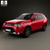 3D model of Mitsubishi Outlander 2014