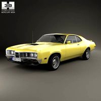 3D model of Mercury Montego Coupe 1970