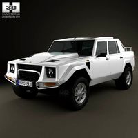 3D model of Lamborghini LM002 1986-1993
