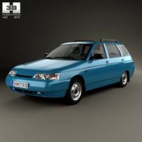 3D model of VAZ Lada 2111 wagon 1995