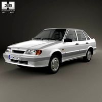 3D model of VAZ Lada Samara (2115) sedan 1997