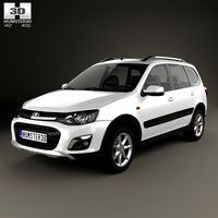 3D model of VAZ Lada Kalina (2194) Cross 2014