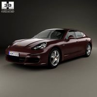 3D model of Porsche Panamera 2014
