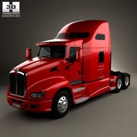 3D model of Kenworth T660 Tractor Truck 2008