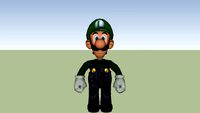 smg luigi with ssbb texturs