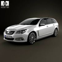 3D model of Holden VF Commodore Calais V sportwagon 2013