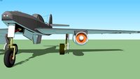 Stylized Me262a1a. WWII warbird.