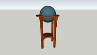 Arts & Crafts Globe Stand from Popular Woodworking Magazine June 2002