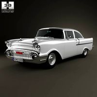 3D model of Chevrolet 150 2-door sedan 1957