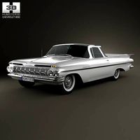 3D model of Chevrolet El Camino 1959