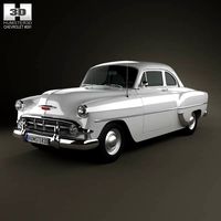 3D model of Chevrolet 210 Club Coupe 1953
