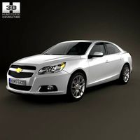 3D model of Chevrolet Malibu with HQ interior 2013