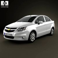 3D model of Chevrolet Sail sedan 2011