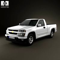 3D model of Chevrolet Colorado Regular Cab 2012