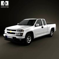 3D model of Chevrolet Colorado Extended Cab 2012