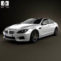 3D model of BMW M6 Gran Coupe (F06) 2013
