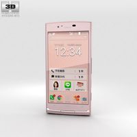 3D model of Kyocera Urbano V02 Pink