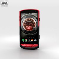 3D model of Kyocera Torque G02 Red