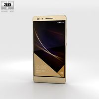 3D model of Huawei Honor 7 Gold