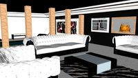 Modern Living Room with Pool By Francesca Monti