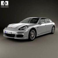 3D model of Porsche Panamera Turbo Executive 2014