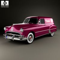 3D model of Pontiac Streamliner Six Sedan Delivery 1949