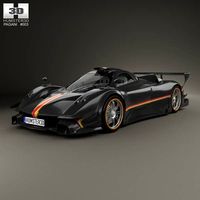 3D model of Pagani Zonda Revolucion 2014