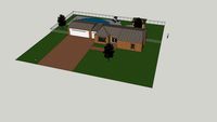 Ranch style suburban house