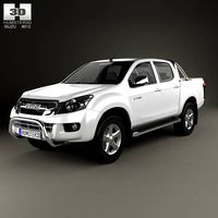 3D model of Isuzu D-Max Double Cab 2012