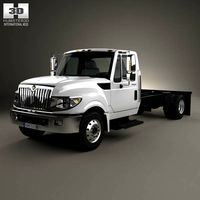 3D model of International TerraStar Chassis Truck 2010