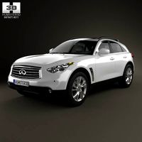 3D model of Infiniti QX70 (FX) 2012