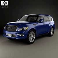 3D model of Infiniti QX80 2015
