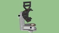 M134D Ti Yoke & Vertical Arm
