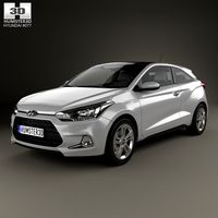 3D model of Hyundai i20 Coupe 2015