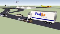 fed ex, DHL and ups airport