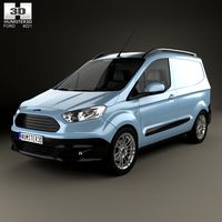3D model of Ford Transit Courier 2015