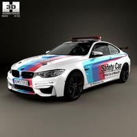 3D model of BMW 4 Series M coupe MotoGP Safety Car 2014