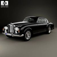 3D model of Bentley S3 Continental Flying Spur Saloon 1964
