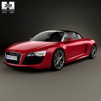 3D model of Audi R8 Spyder 2013