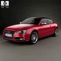 3D model of Audi S5 cabriolet 2012
