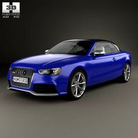 3D model of Audi RS5 cabriolet 2012