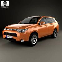 3D model of Mitsubishi Outlander 2013