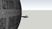 star destroyer entering deathstar