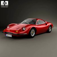 3D model of Ferrari Dino 246 GT 1969