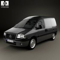 3D model of Citroen Jumpy Van 2004