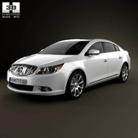3D model of Buick LaCrosse (Alpheon) with HQ interior 2012